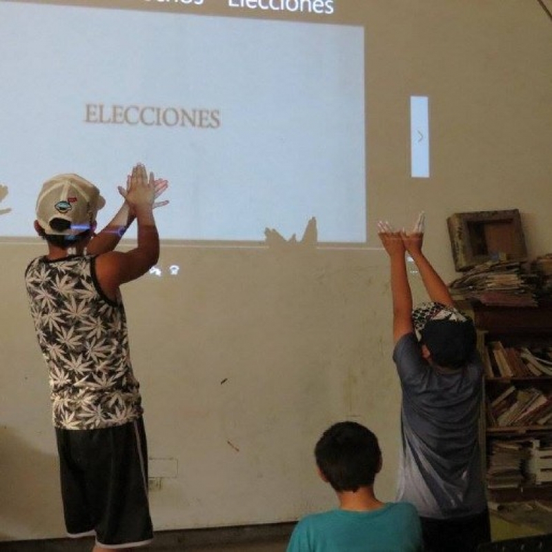 Taller de derechos en El Obrador